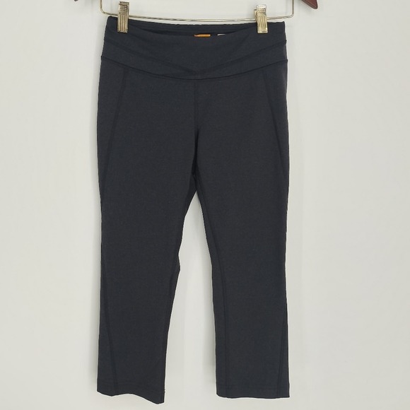 Lucy Powermax Athletic Crop Bottoms Hatha Collection Dark Grey Size Small - Picture 1 of 4